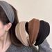 Light High-End Wide Fashionable Elegant Simple Wo's Headband Versatile Solid Color Sweet Hair Accessory For_voghion.com