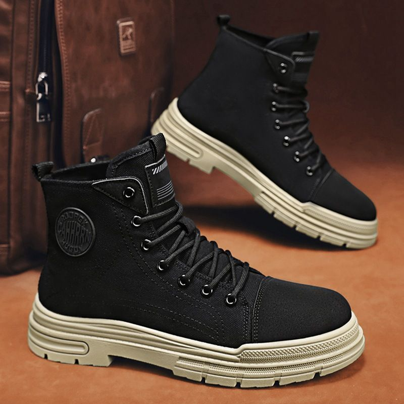 High Top Outdoor Herren Herbst Stoff Martin Casual Work 2023 Neue Höhenerhöhung Herrenstiefel_voghion.com