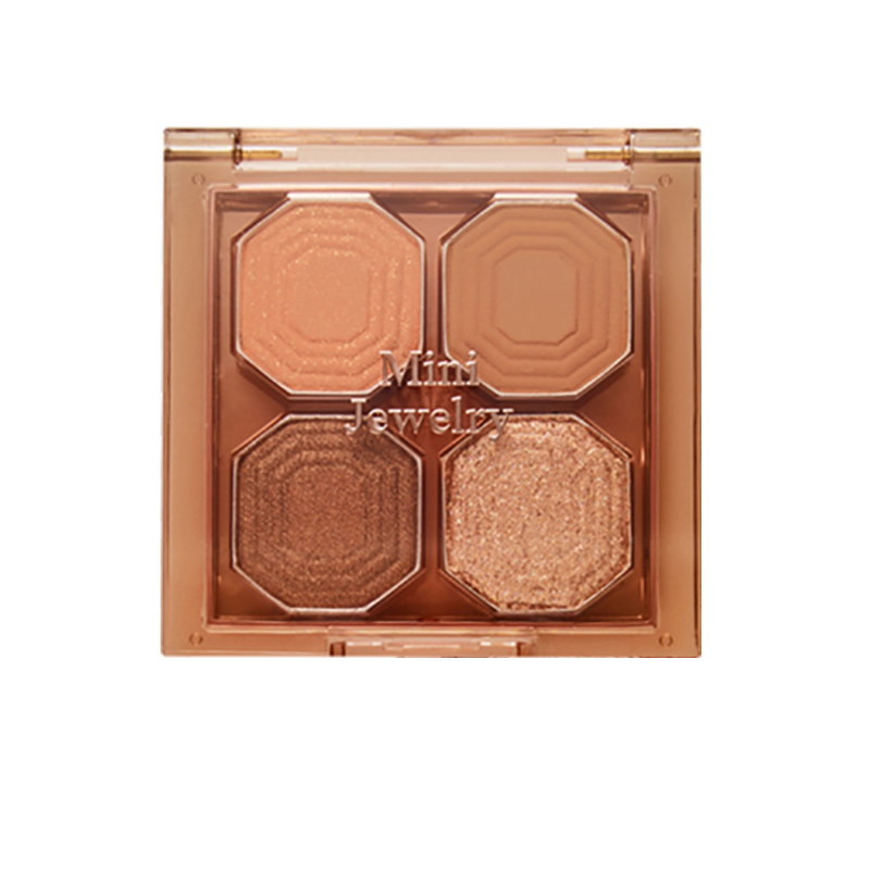 Rosa siebenfarbige Rose-Farb-Lidschatten-Palette Perlmutt-Matt-Glitzer-Lidschatten-Palette Glänzende Erdfarben-Auge_voghion.com