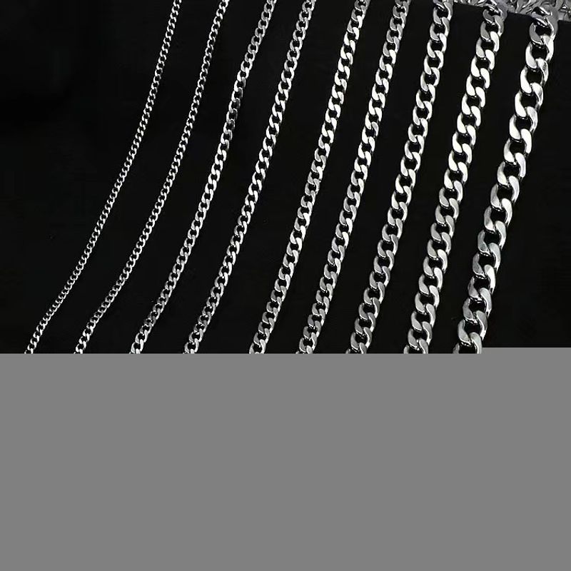 Catena in acciaio al titanio NK inossidabile, accessori versatili, collana cubana fai da te hip-hop_voghion.com