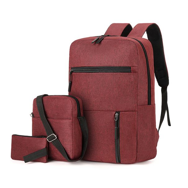 Wasserabweisender Herrenrucksack mit 3-teiligem Set (Rucksack + Umhängetasche + Handtasche) - Reiserucksack mit großem Fassungsvermögen für Business,_voghion.com
