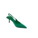 Cost performance 2024 Spring New Pointed Slim Middle Single Back Empty Baotou Sandals High Heel Green Women's Shoes_voghion.com
