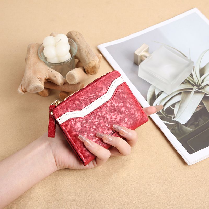 Minimalist Women's Wallet - Stylish Short Zip Around Wallet With Multi-Function Pockets & Premium Stitching​_voghion.com