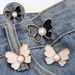 Pearl Butterfly Waist Buckle, Detachable, Nail-free Waist Button, Jeans Waist Circumference Smaller, Embroidery Machine Accessories_voghion.com