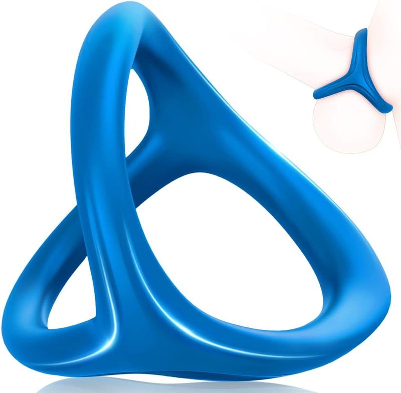 Siliconen ring voor mannen, Adorime 3-in-1 ultrazachte rekbare ringvergroter, erectietool, seksspeeltje voor mannen_voghion.com