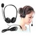 Business Headset HD-compatible Sound Effect Noise Cancelling Breathable 3.5mm Wired Call Center Headphone With_voghion.com