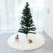 Flauschiger Weihnachtsbaumrock – weiche und gemütliche Weihnachtsdekoration, maschinenwaschbar, modernes minimalistisches Design für Wohnzimmer, Schlafzimmer oder gewerbliche Räume_voghion.com