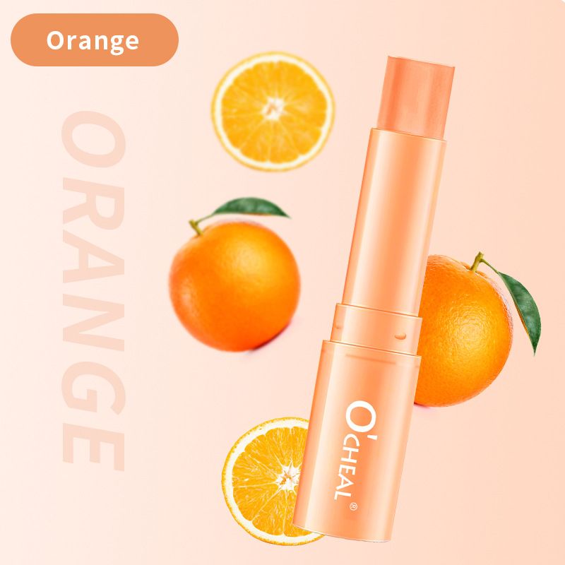 OCHEAL Honey Hydrating Moisturizing Lip Balm 3.5g Strawberry Peach Colorless Moisturizing Base Lip Gloss Fades Lip Patches_voghion.com