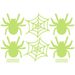 Glow In The Dark Halloween Wall Stickers - Spooky Spider Decals For Living Room & Bedroom, Self-Adhesive PVC Wall Art For Party Decor_voghion.com