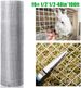 Hardware Cloth 1/2 Inch 48in X 100ft 19 Gauge, Hot-dip Galvanized After Welding Chicken Wire Fence Roll Garden Plant Welded Metal Wire Fencing Roll, Rabbit Cages Snake Fence_voghion.com
