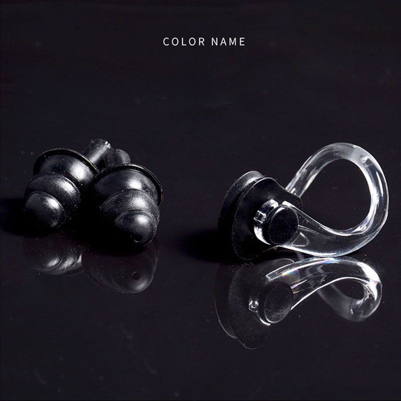 Swimming Clip Set Silicone Nose Plugs Children's Special Anti-Choke Water Adult Diving Professional Earplugs Anti-Water_voghion.com
