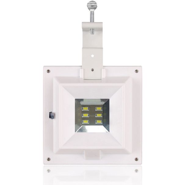 Solar Powered Square Deck Lights With 6 LED, Waterproof Outdoor Wall Lights For Fence, Pathway, Garden - Motion Sensor, Auto On/Off, Warm White_voghion.com