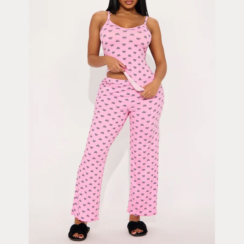 Roupas femininas suspensórios confortáveis laço fino sem mangas calças justas terno_voghion.com