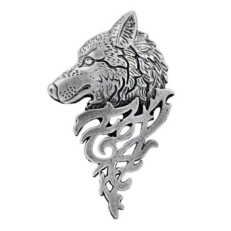 Film And Television Creative Fashion Scottish National Flower Thistle Crown Heart Brooch Scarf Pin_voghion.com