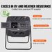 BPA 2 Doors With Rotating Dual Frame Steel Composting Large 43Gal Composter Chamber Bin Compost Tumbling F Tumbler And Sliding_voghion.com