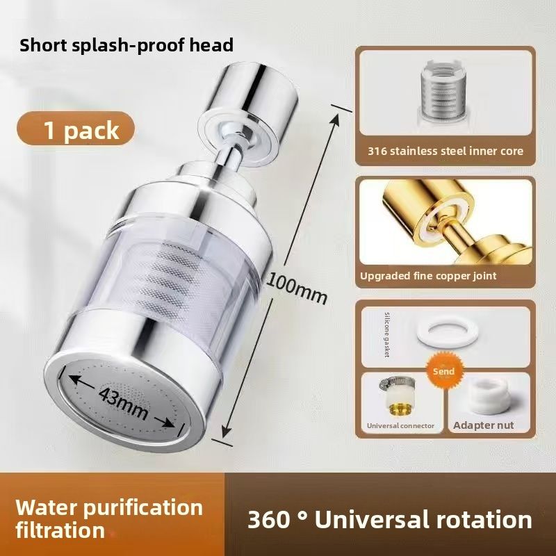 Faucet Filter Kitchen Tap Water Household Purifier Extender Splash-proof Universal Magic Tool_voghion.com