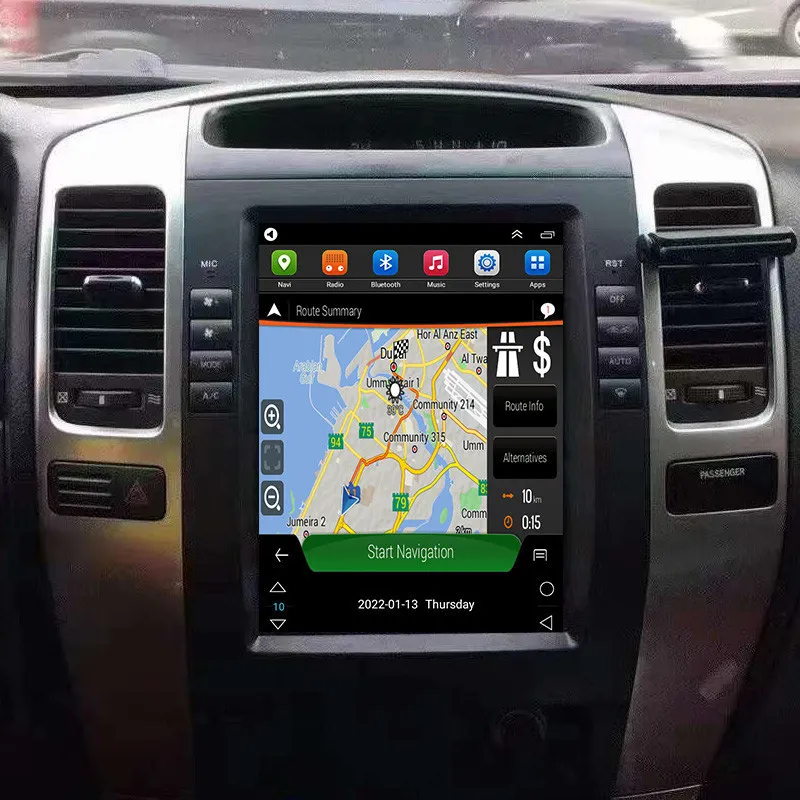 Vhodné pre navigačný systém Prado s vertikálnou obrazovkou Prado GX40 automobilový veľkoplošný centrálny ovládací displej integrovaný stroj_voghion.com