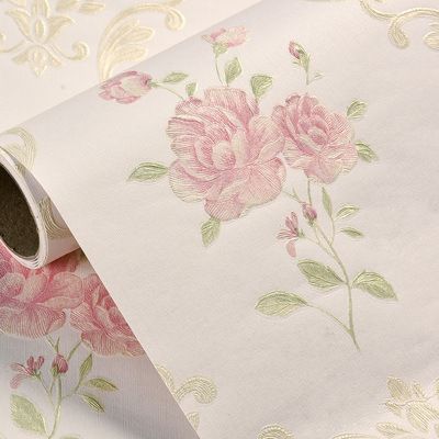 Domácí kutilství Pastorační 3D trojrozměrný velký květ Samolepící netkané tapety Ložnice Obývací pokoj TV pozadí_voghion.com