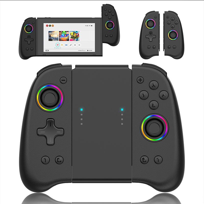 Manette de jeu sans fil Switch Joy-Con NS avec réveil avec lumières colorées pour Nintendo Switch Accessoires_voghion.com