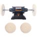 6-Inch Electric Polisher Bench Buffer Grinder - Includes 4PCs 80Ply Thic Buffing Wheels Ideal Benchtop Buffing Machine For Polishing Metal, Jewelry, Knives, Wood, Jade, And Plastic.CSA Certificated_voghion.com
