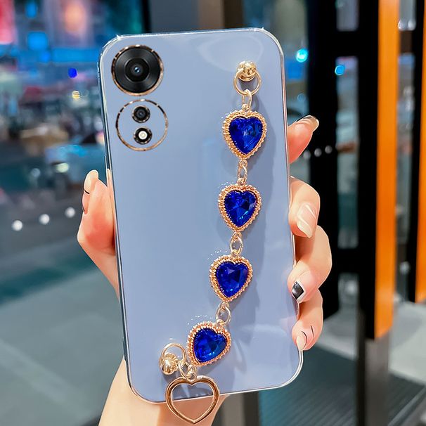 For OPPO A78 Case Diamond Bracelet Chain Silicone Case for OPPO Realme C33 C21 C31 C21y C30 C11 A57 A77 S A5S Coque_voghion.com