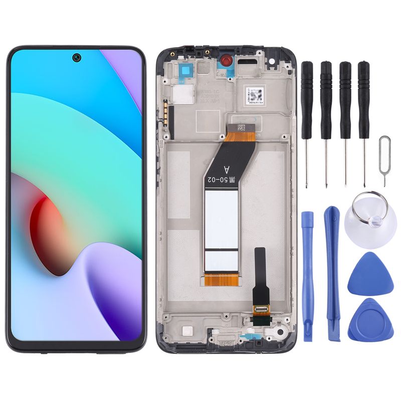 Original LCD Screen and Digitizer Full Assembly with Frame for Xiaomi Redmi Note 11 4G 21121119SC_voghion.com