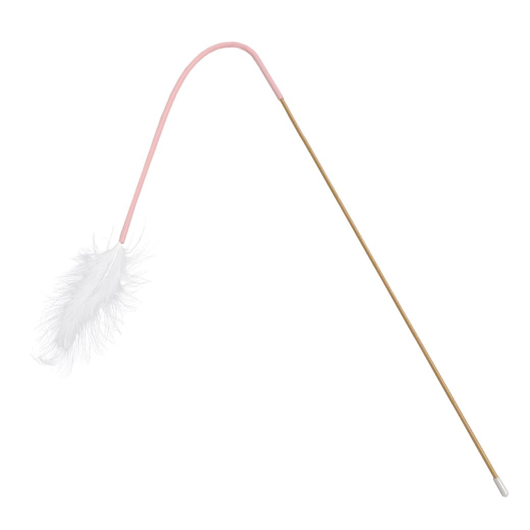 Maus Schwanz Silikon Feder Teaser Zauberstab Interaktive Nette Spaß Mini Pädagogisches Spielzeug Haustier Katze_voghion.com