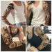 Body Art duge cvijetne tetovaže naljepnice za ruku vodootporne privremene tetovaže naljepnice za cijelu ruku_voghion.com