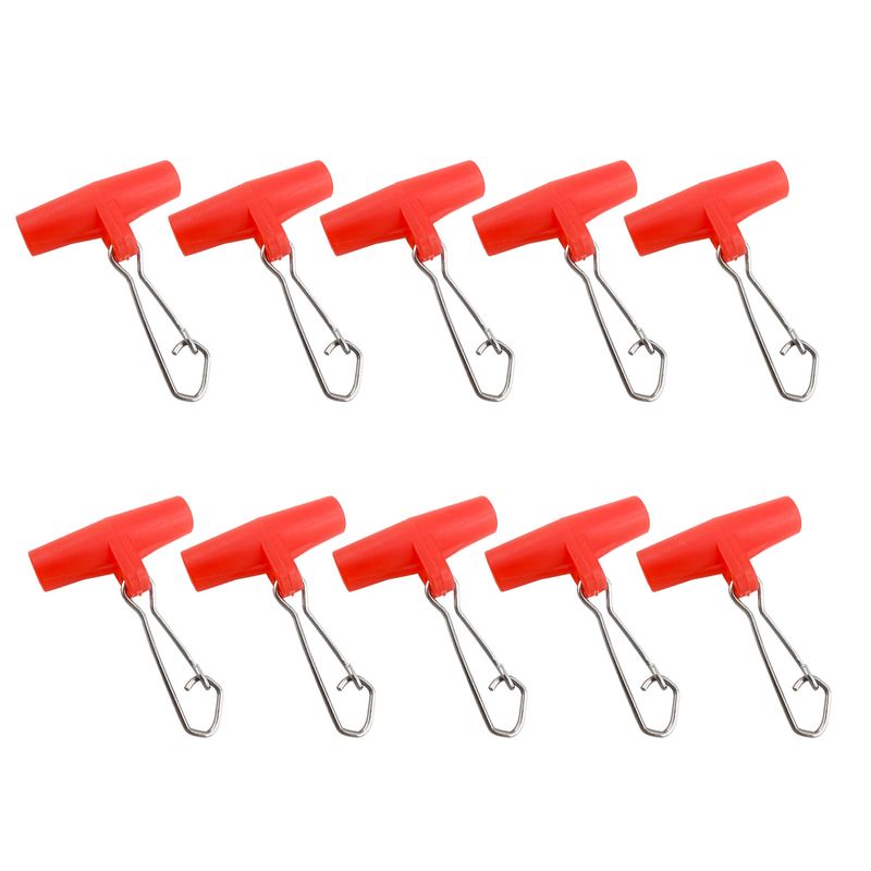 Kaou01 10Pcs/Set Portable Fishing Line Sinker Slides Slider Hook Snap Accessory Tool_voghion.com
