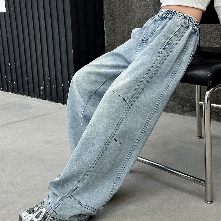 "Klassisch geschnittene Stretch-Jeans für Jungen im Alter von 3–7 Jahren – Hellblaue, bequeme Freizeithose aus Baumwolle für Kinder"_voghion.com
