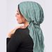 new round bubble arc tail hat Muslim Baotou hat milk silk pullover airplane hat_voghion.com