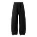 Unisex-Sweatpants für Pendler – Fleecegefütterte Hose mit strukturiertem Seitenschlitz am Saum (Dunkelgrau/Schwarz/Gelb meliert, M-XXL)_voghion.com