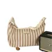 Yuxia | Capacity Striped Tote Women, Simple Fashion Shoulder For Class And Commute, Large Canvas Bag_voghion.com