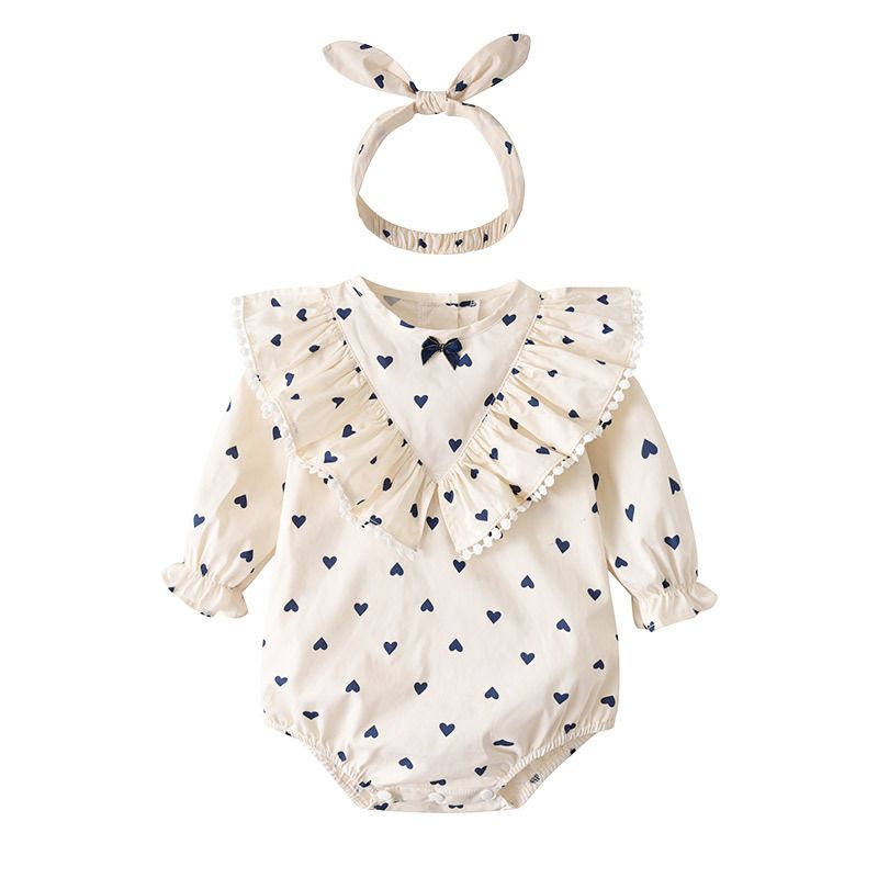 Baby-Babykleidung für Neugeborene, Klasse A, Herbst-Baby-Einteiler, langärmelig, Dreieckswickel-Babykleidung_voghion.com