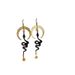 Orecchini Orecchini pendenti a forma di serpente con luna crescente_voghion.com