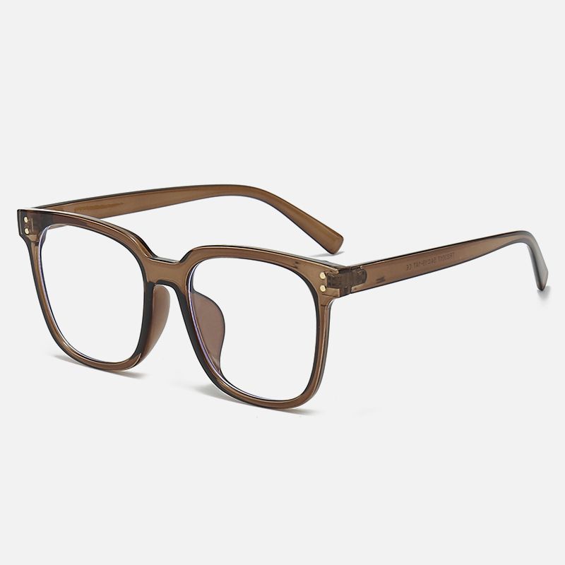 Lunettes pour homme, nouvelle monture rétro à grande monture, monture littéraire rétro, monture TR90 anti-lumière bleue, compatible avec la myopie_voghion.com