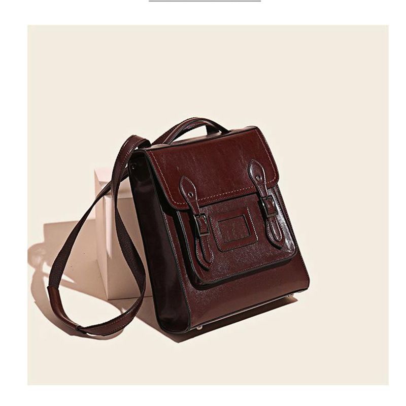Echte leren kleine rugzak 2025 lente en zomer nieuwe lichtgewicht mode Britse stijl Cambridge tas grote capaciteit casual honderd_voghion.com