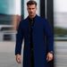 Men's Clothing Fashion Stand Collar European And American Size Autumn And Winter Coat Coat Coat Casual Elegant Coat Long Windbreaker Cross Border_voghion.com