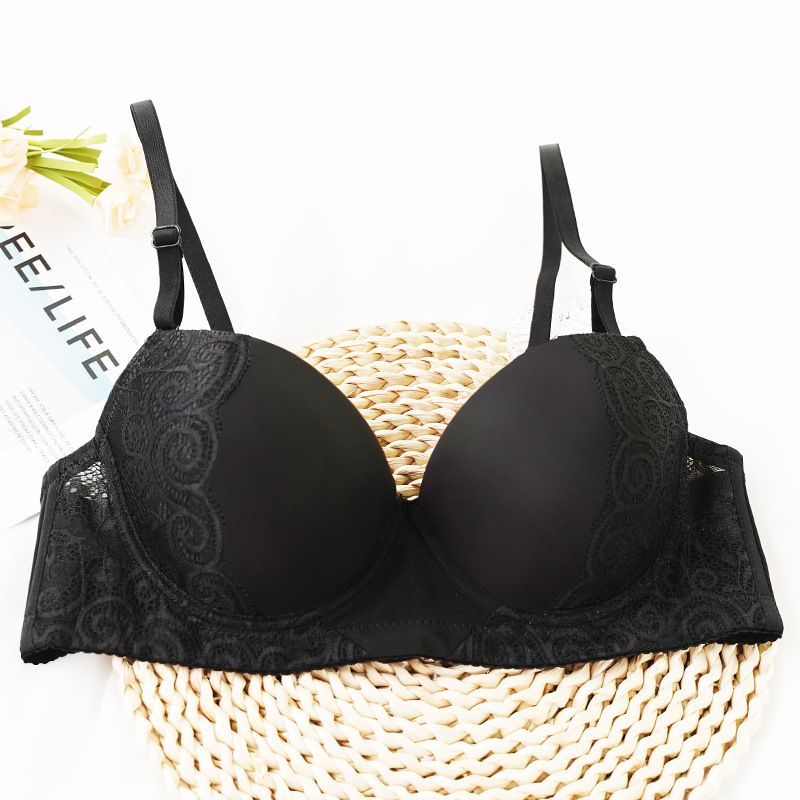 Bra with underwire middie cup lace for women gathering_voghion.com