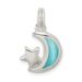 Sterling Silver Blue Enameled Moon & Star Charm_voghion.com