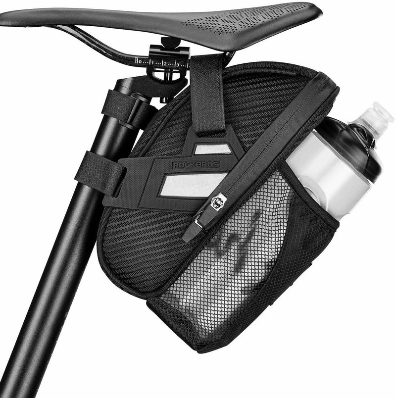 ROCKBROS Satteltasche Fahrradtasche Sitztasche mit Flaschenhalter Wasserdicht Bike Bag_voghion.com