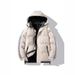 Men's Clothing Men's Winter Striped Puffer Jacket With Hood, Thickened Quilted Coat For Casual & Streetwear (Black/Gray/Khaki)_voghion.com