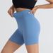 Women's Clothing Seamless Threaded Elastic Tight Three Quarter Pants_voghion.com