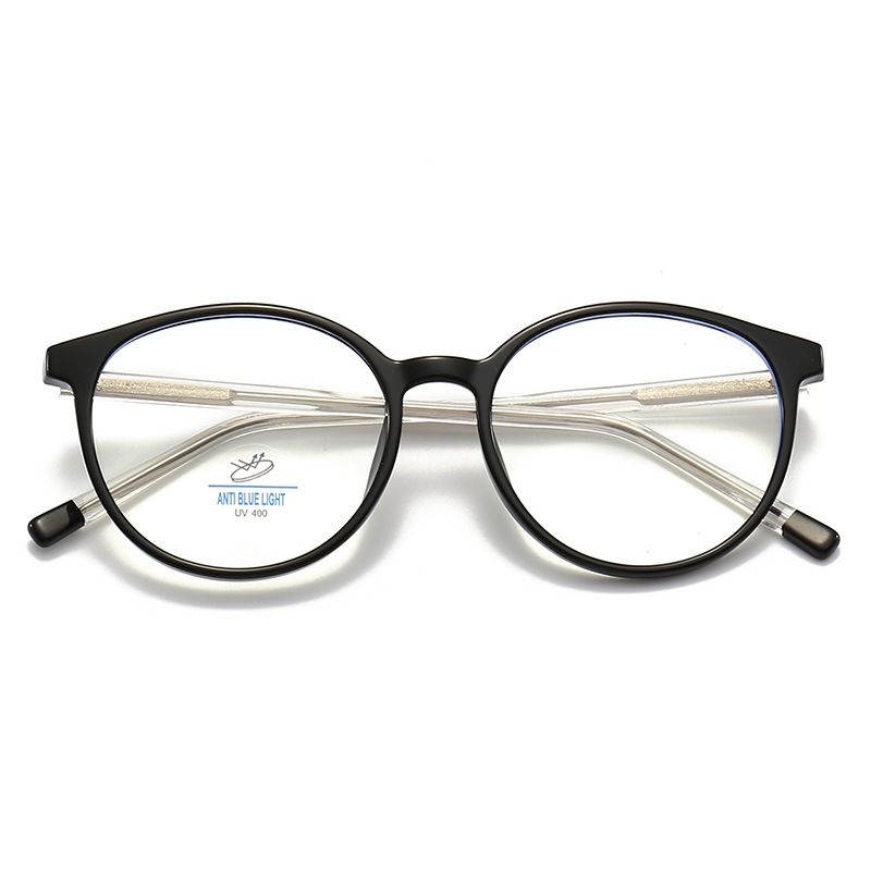 New 8334 Fashion Plain Eyes Unisex TR90 Frame Flat Lens Anti Blue Light Glasses_voghion.com