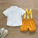 Kid's Clothing New Spring and Summer Boys Shirt + Shorts Set Gentleman Holiday Style Short Sleeve Shorts Two piece Set_voghion.com