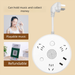 Long Line Bluetooth Speaker Socket Converter Multi-Functional Dormitory Power One-to-Many Outlet Strip With USB Charging_voghion.com