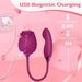 Vibrador de succión de rosas para mujeres, vibrador de punto G y clítoris con masajeador personal que imita el movimiento de los dedos._voghion.com