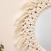 Corda de algodão boêmio, borla tecida à mão, espelho decorativo acrílico, decoração de parede simples para casa, B&B, quarto_voghion.com