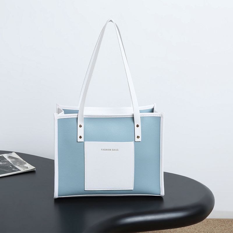 Women's New Stylish Tote Bag For Women - Large Capacity Color-Block Shoulder Bag (Elegant & Versatile For Work/Commute)​​_voghion.com