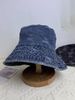 Retro Washed Bear Denim Bucket Hat Women's Sunshade Versatile Outdoor Travel Shows Washbasin Hat Tide_voghion.com